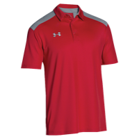 Under Armour Team Colorblock Polo - Men's - Red / Grey