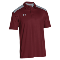 Under Armour Team Colorblock Polo - Men's - Maroon / Grey