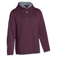 Under Armour Team Double Threat Fleece Hoodie - Men's - Maroon / Grey