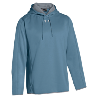 Under Armour Team Double Threat Fleece Hoodie - Men's - Light Blue / Grey