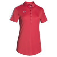 Under Armour Team Armour Colorblock Polo - Women's - Red / Grey