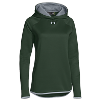 Under Armour Team Double Threat Fleece Hoodie - Women's - Dark Green / Grey