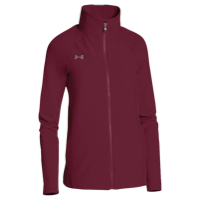 Under Armour Team Squad Woven Warm Up Jacket - Women's - Maroon / Maroon