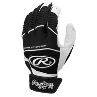 Rawlings Workhorse Batting Gloves - Men's - Black / White