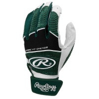 Rawlings Workhorse Batting Gloves - Men's - Dark Green / Black