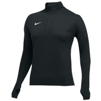 Nike Team Dry Element 1/2 Zip Top - Women's - All Black / Black