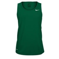 Nike Team Miler Tank II - Men's - Dark Green / White