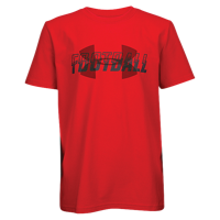 Under Armour Football Logo T-Shirt - Boys' Grade School - Red / Black