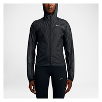 Nike Dri-FIT Shield Flash Racer Jacket - Women's - All Black / Black