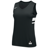 Nike Team National Jersey - Girls' Grade School - Black / White