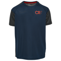 Nike CR7 Short Sleeve T-Shirt - Youth - Navy