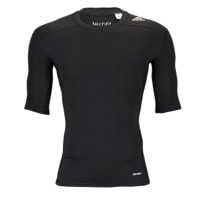 adidas Techfit Compression Half-Sleeve Top - Men's - Black / Black