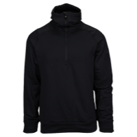 adidas Climaheat Half Zip Hoodie - Men's - All Black / Black