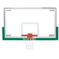 Bison Unbreakable Short Glass Backboard - Clear / Clear