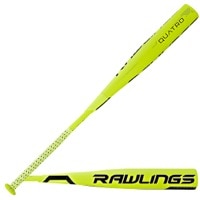 Rawlings Quatro BBCOR Baseball Bat - 3 - Men's - Light Green / Black