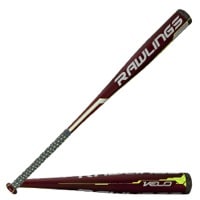 Rawlings Velo BBCOR Baseball Bat - Men's - Red / Black