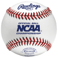 Rawlings Official NCAA Flat Seam Baseballs - Men's - White / Blue