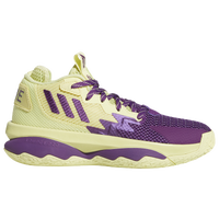 adidas Dame 8 - Boys' Grade School - Yellow / Purple