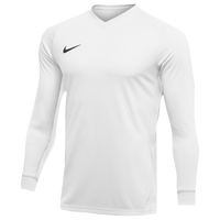 Nike Team Dry Tiempo Premier L/S Jersey - Men's - All White / White