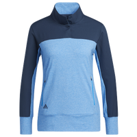 adidas 1/4 Snap Golf Jacket - Women's - Blue / Navy