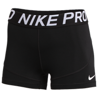 Nike Team Pro 3" Shorts - Women's - Black / Black