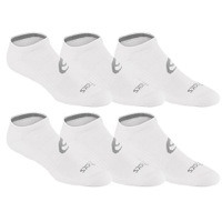 ASICS� Invasion No Show 6 Pack Socks - Men's - White / Grey