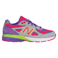 New Balance 990 - Girls' Grade School - Grey / Pink