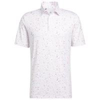 adidas Flag Print Golf Polo - Men's - White