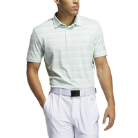 adidas Heather Snap Golf Polo - Men's - Light Green