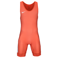 Nike Grappler Elite Wrestling Singlet - Men's - Orange / White