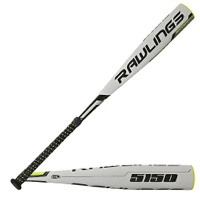 Rawlings 5150 Baseball Bat -10 - Youth - White / Black