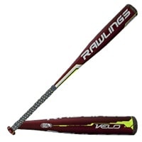 Rawlings Velo Baseball Bat -10 - Youth - Red / Black