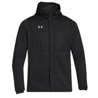 Under Armour Team Infrared Hybrid Full Zip Jacket - Men's - All Black / Black