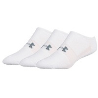 Under Armour HeatGear 3 Pack Solo Socks - Men's - White / Grey