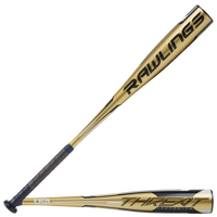 Rawlings Threat Youth USA Baseball Bat - Grade School - Gold / Black