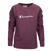 Champion Graphic Fleece Boyfriend Crew - Women's - Purple / White