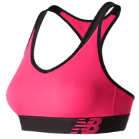 New Balance Pace Bra - Women's - Pink / Black