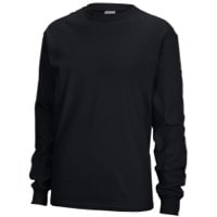 Gildan Team Heavy Cotton 5.3oz. L/S Shirt - Boys' Grade School - All Black / Black