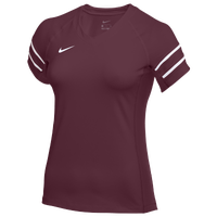 Nike Team Stock Club Ace Jersey S/S - Women's - Maroon