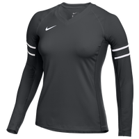 Nike Team Stock Club Ace Jersey L/S - Girls' Grade School - Grey